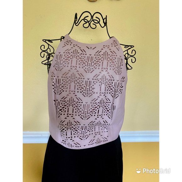 Parker halter style cropped leather top - Picture 1 of 15